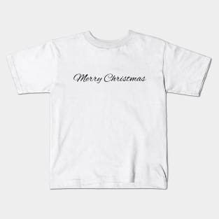 Merry Christmas Font Design Kids T-Shirt